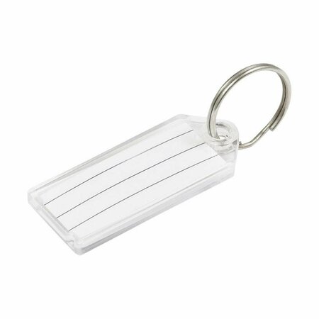 HOMECARE PRODUCTS Metal Silver Labeling & ID Key Ring, 50PK HO2740009